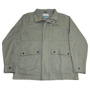 Columbia Men’s Tanner Ranch Jacket Size Medium Beige Full Zip Cotton